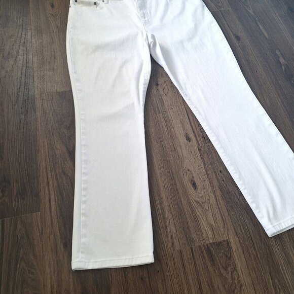 💙 Ralph Lauren White Denim Straight Leg - Picture 3 of 9